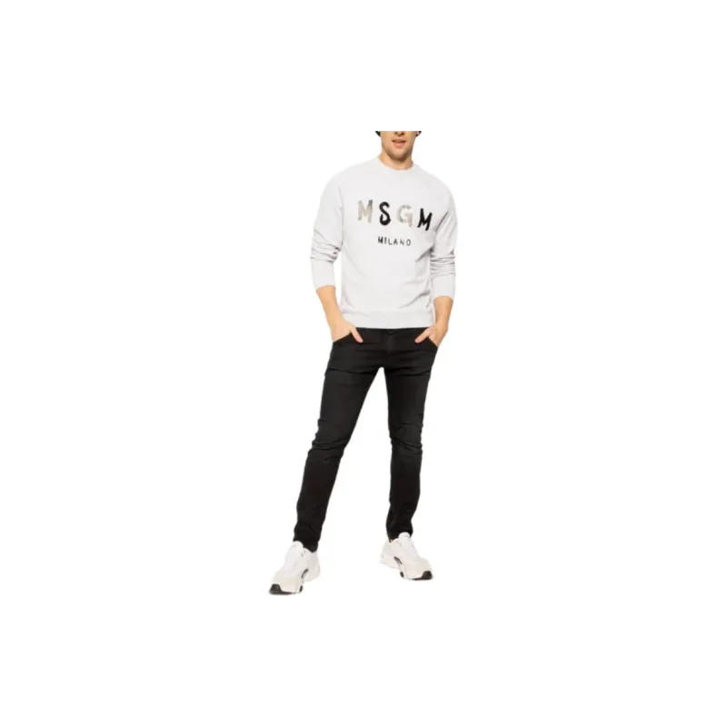 MSGM Sweatshirts Men Gray-1
