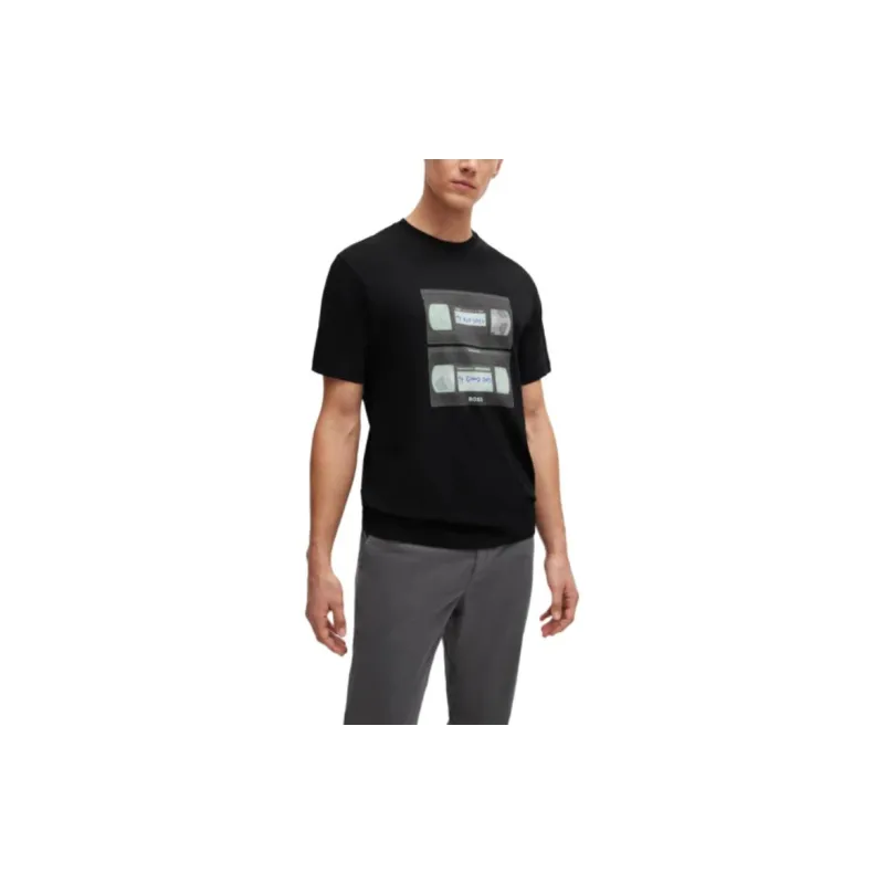 HUGO BOSS TeRetroLeo Graphic print T shirt-3