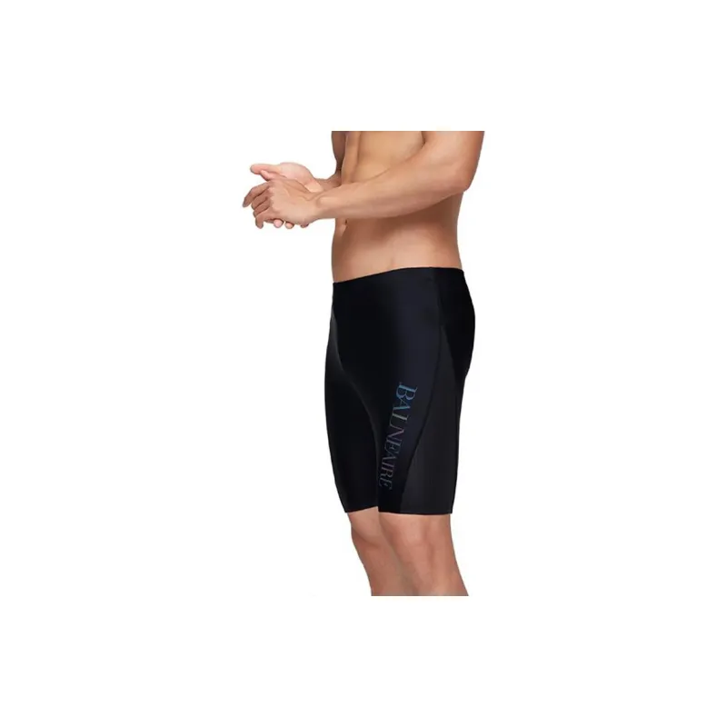 BALNEAIRE Swimming Shorts Men Cool Gaming Black Subtle Texture-4