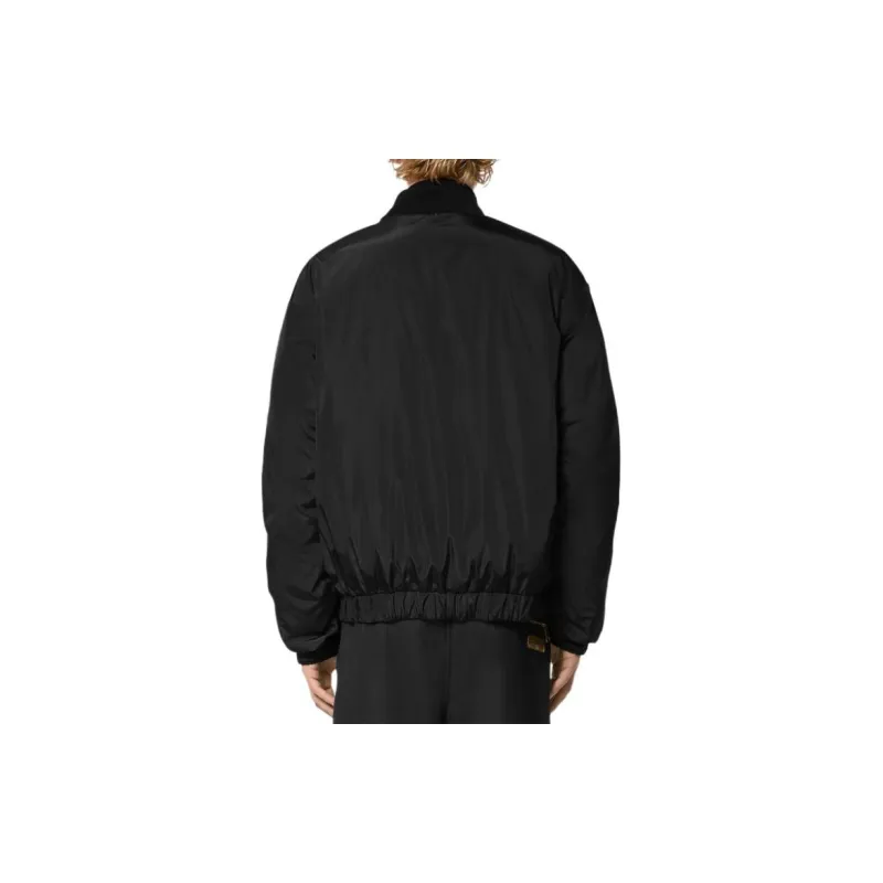 VERSACE JEANS COUTURE Reversible Chain print Hooded Jacket-5