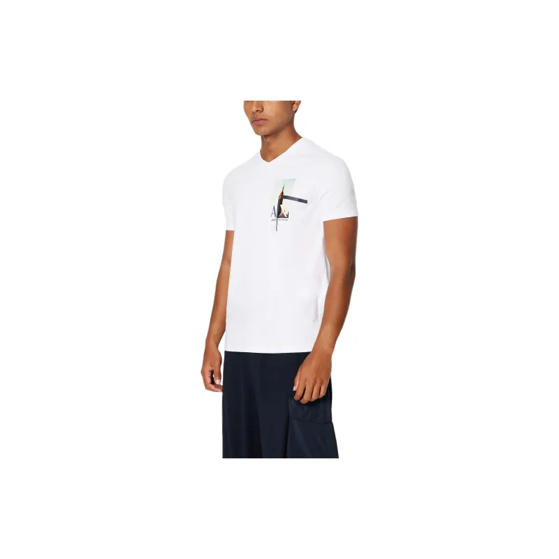 ARMANI EXCHANGE SS24 T Shirt Men's White-1