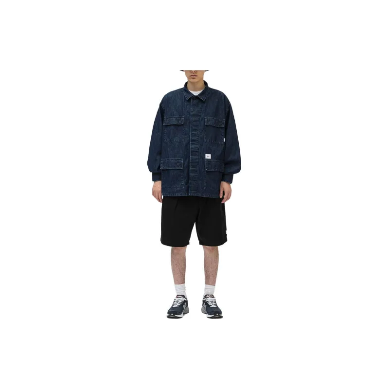 WTAPS Logo patch Denim Shirt-1