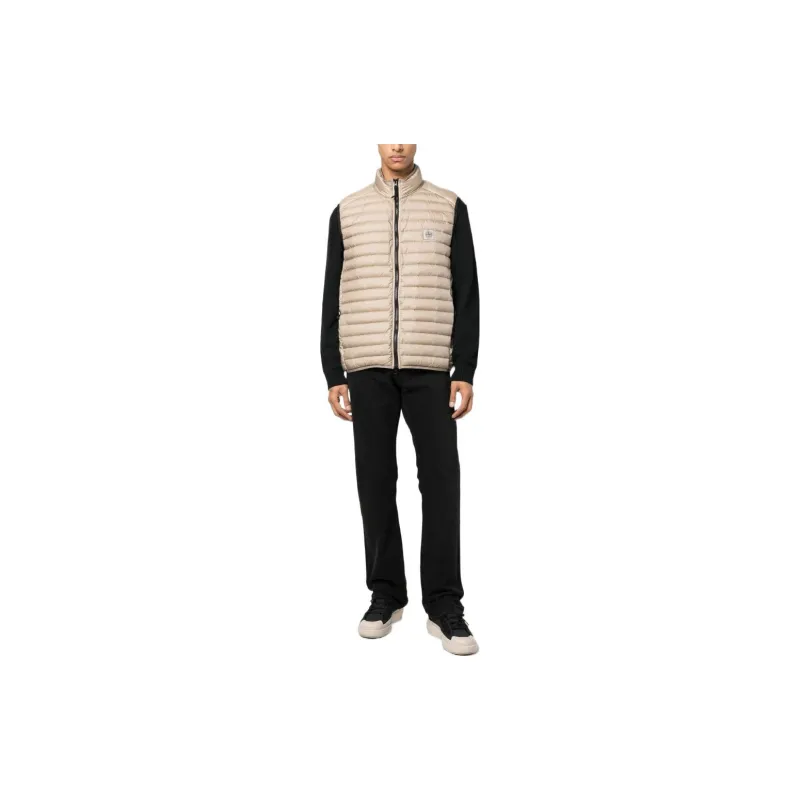 STONE ISLAND Vests Men Beige-1