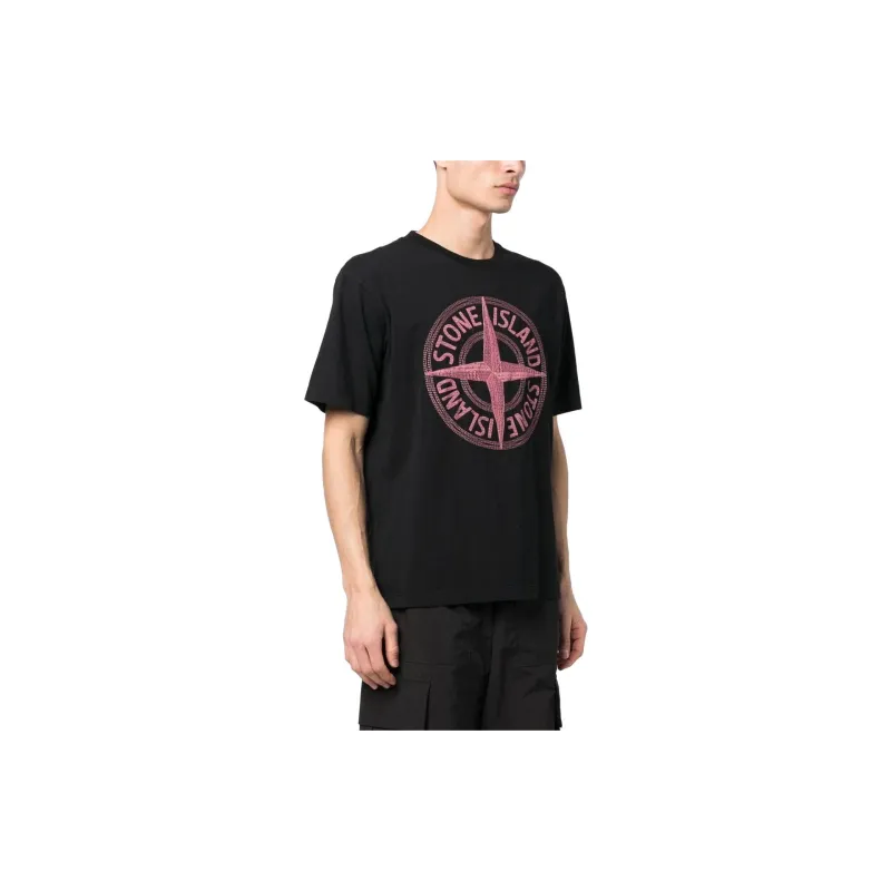 STONE ISLAND T Shirt Men's Black-4