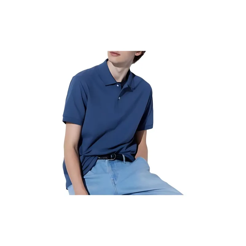 UNIQLO Polo Shirt Unisex Sea Blue-1