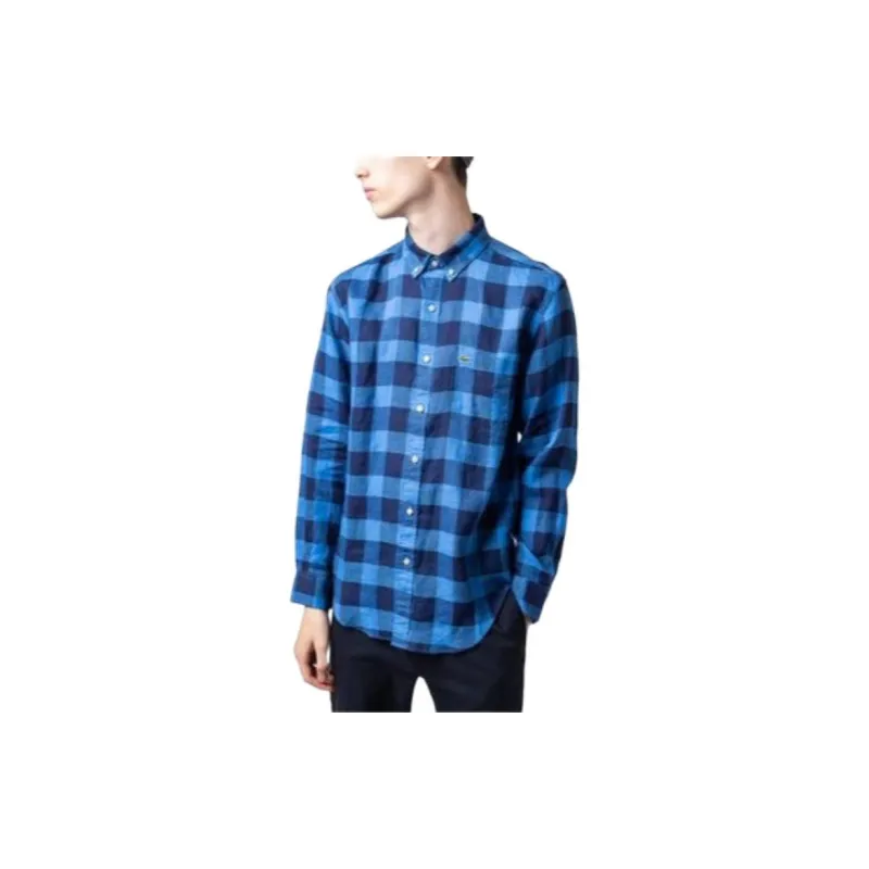 LACOSTE Shirts Men Navy Blue-2