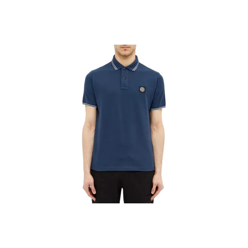 STONE ISLAND Polo Shirt Men's Blue-2