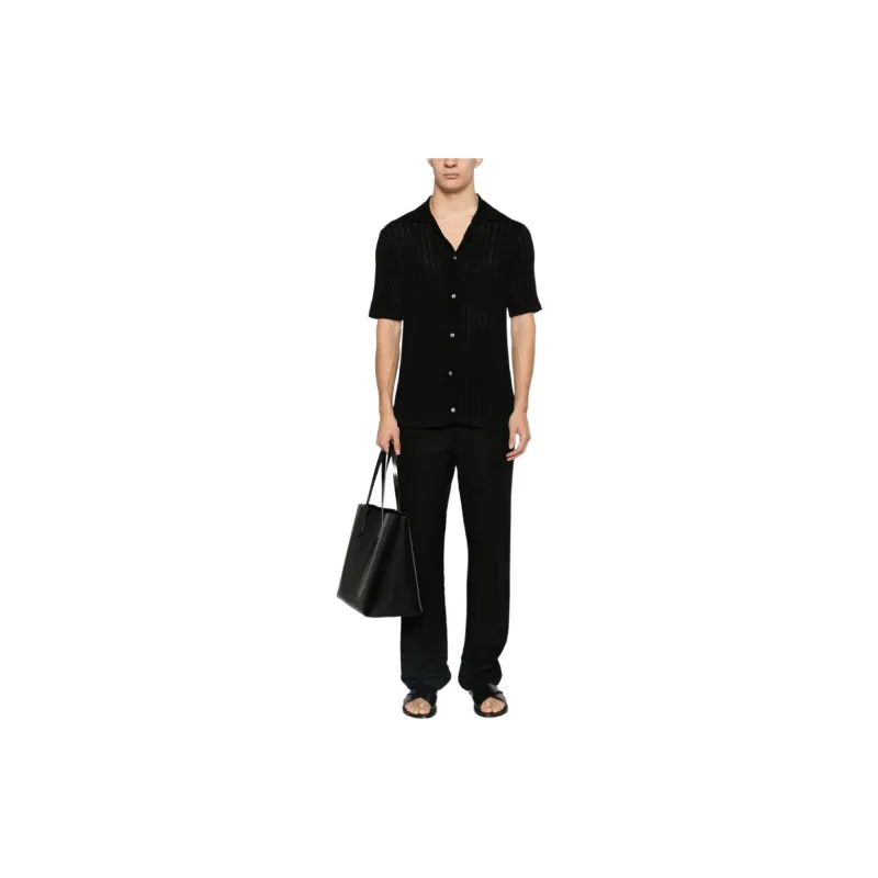 Tagliatore Jesse Knitted Cotton Shirt-1