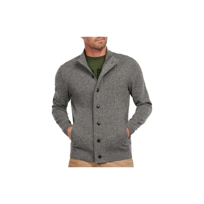 BARBOUR Barbour Tisbury Zip Through Jumper Sweater Men's Gray-2