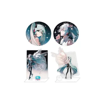 BEMOE Hatsune Miku 16TH Birthday Commemoration 'Future Collection' Badge Color Sheet Stand Anime Merchandise