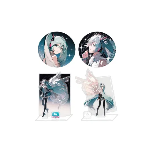 BEMOE Hatsune Miku 16TH Birthday Commemoration 'Future Collection' Badge Color Sheet Stand Anime Merchandise