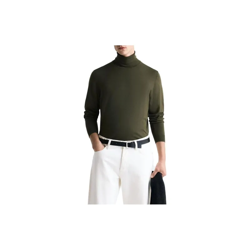 ZARA Knitwear Men Dark Green-2
