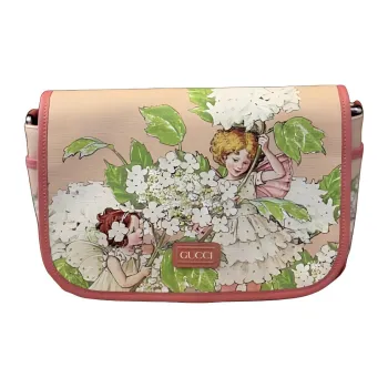 GUCCI Canvas Shoulder Bag Crossbody Bag Kids' Light Pink