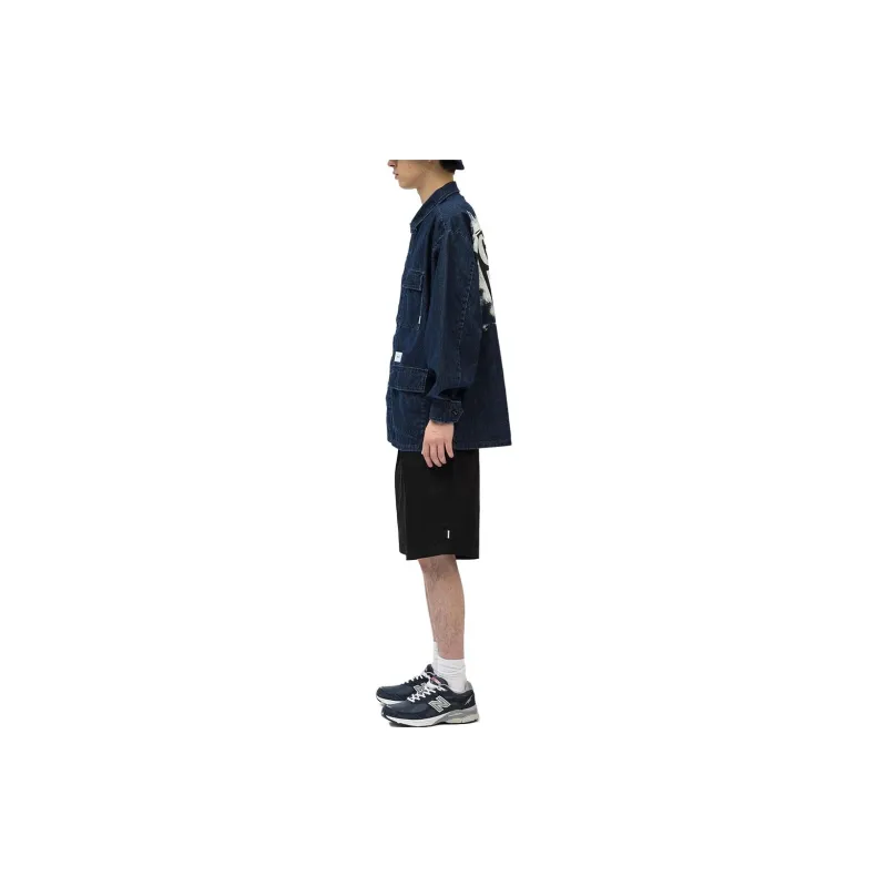 WTAPS Logo patch Denim Shirt-2