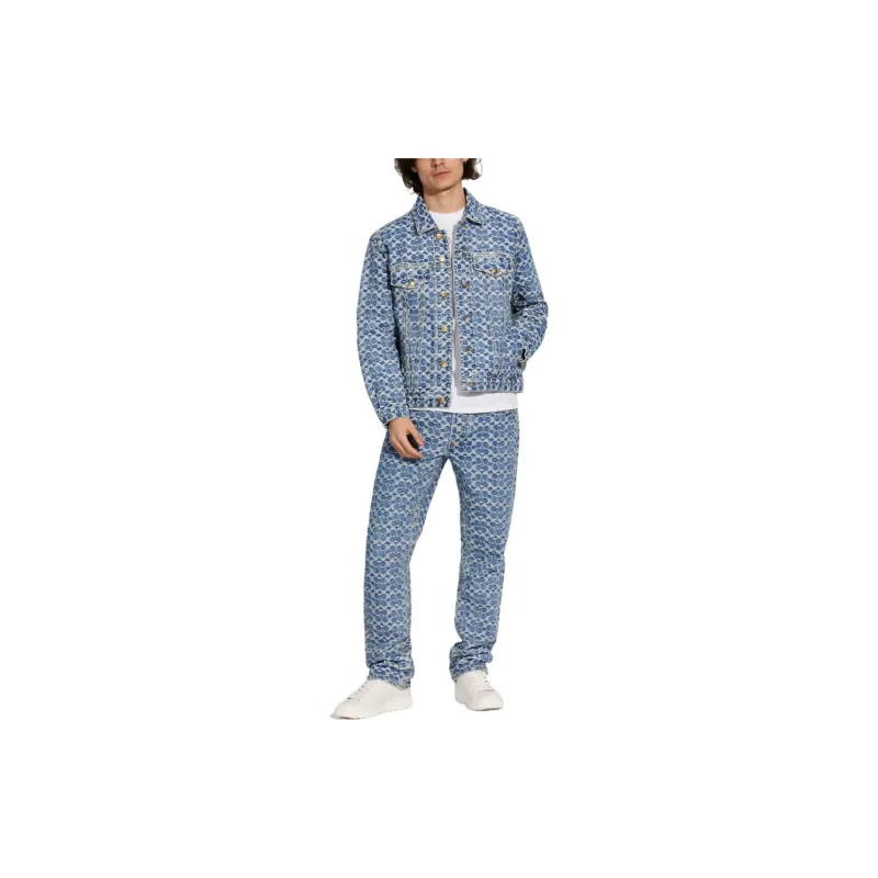 COACH SS22 Denim Jacket Men's Blue-1