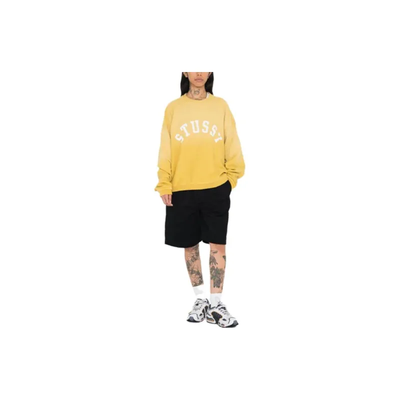 Stussy Sun Faded Oversized Crew-14
