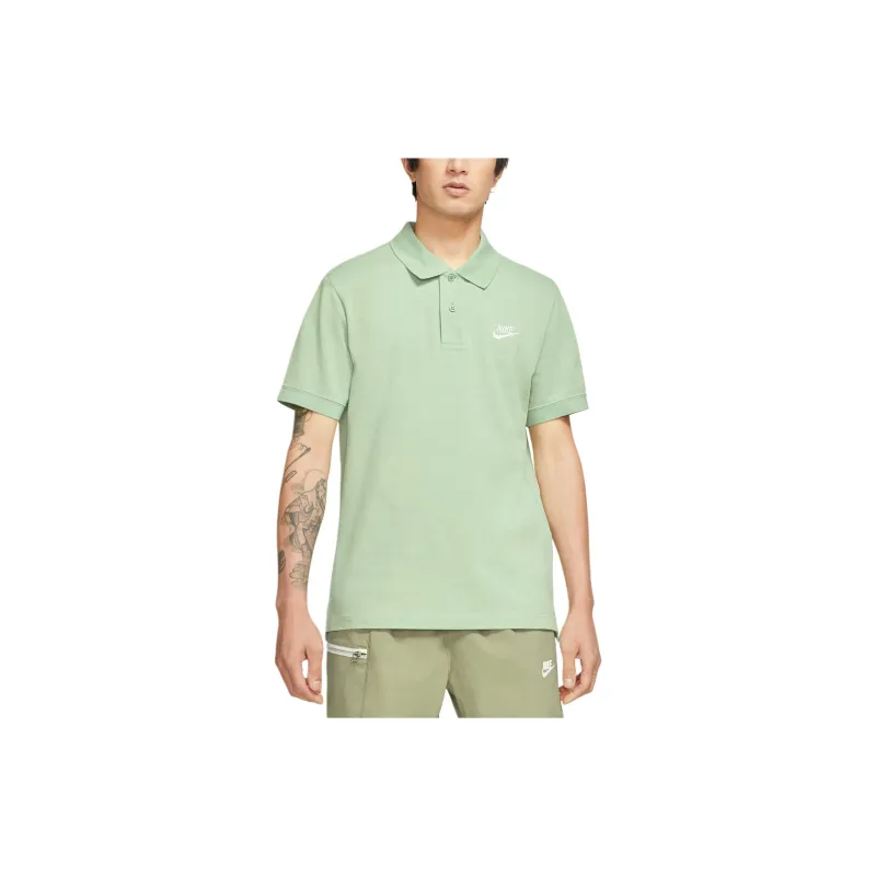 Nike Polo Shirt Men's Gray Green-2