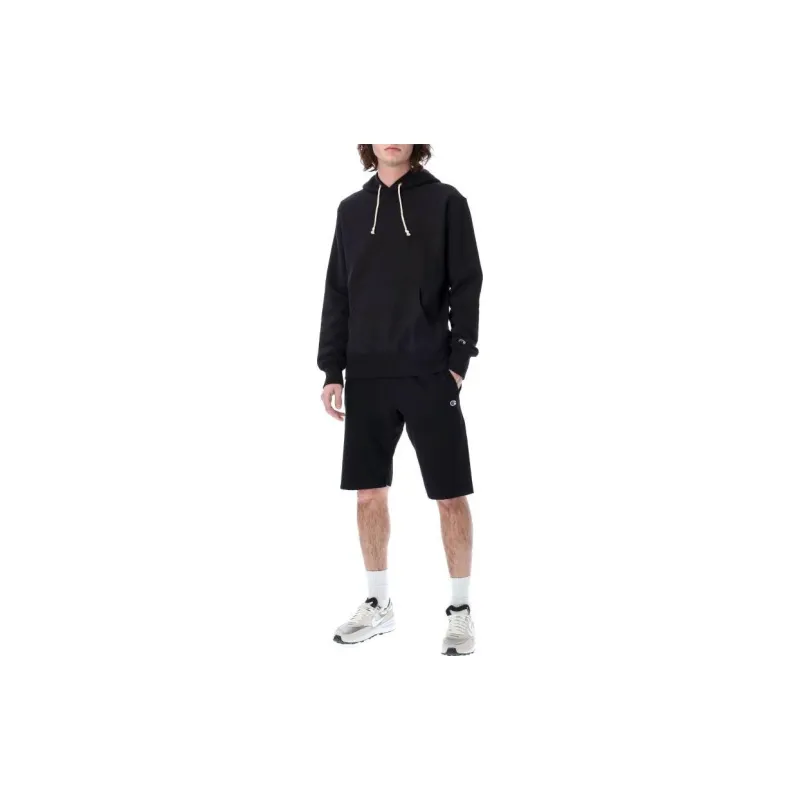 Champion Logo Patch Drawstring Hoodie-1