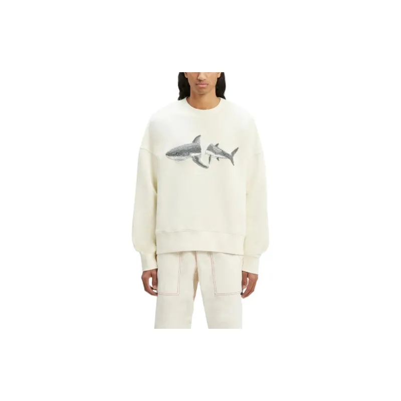 PALM ANGELS Shark Wool Knit Crewneck-2