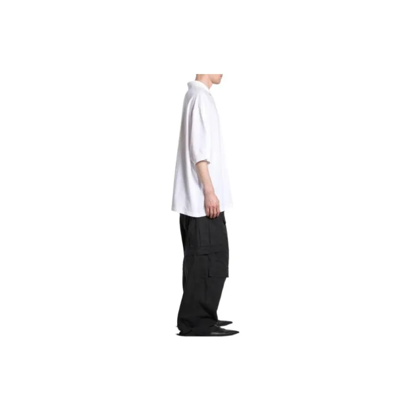 Balenciaga Men's Bb Classic Oversized Polo-4