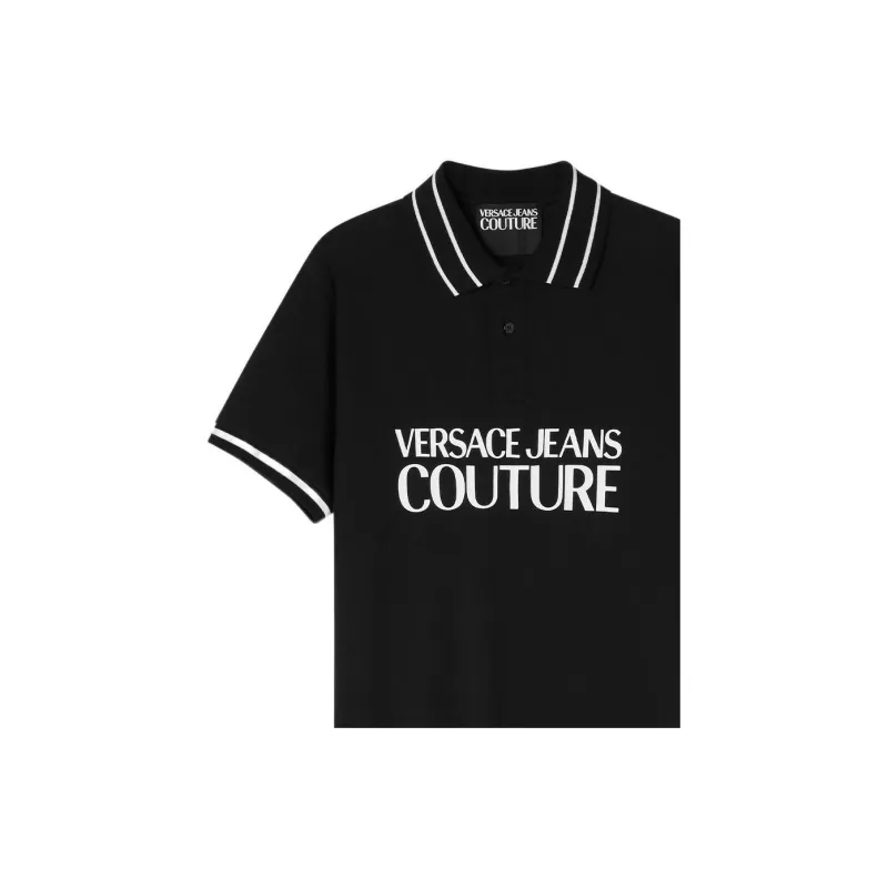 VERSACE JEANS COUTURE Polo Shirts Men Black-4