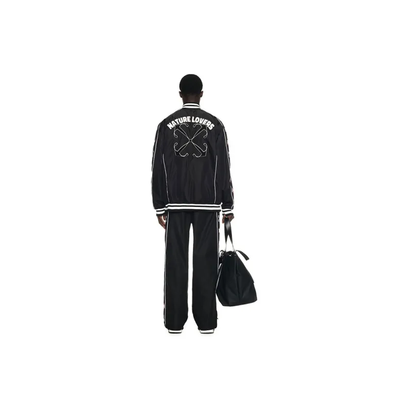 OFF WHITE Varsity patch Bomber Jacket-2