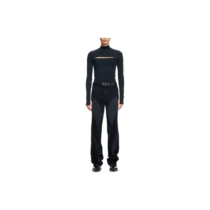 Mugler H&M Jersey Cut Out Shirt Mens-1
