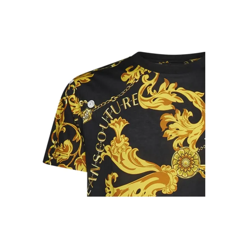 VERSACE JEANS COUTURE Barocco print Cotton T shirt-5