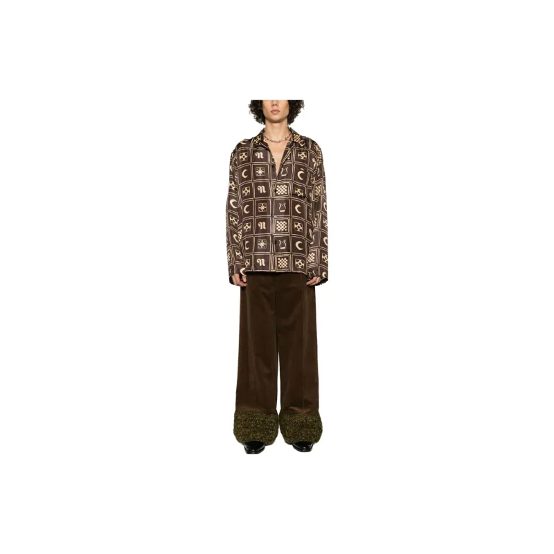 NANUSHKA Jelmer Printed Silk Shirt-1