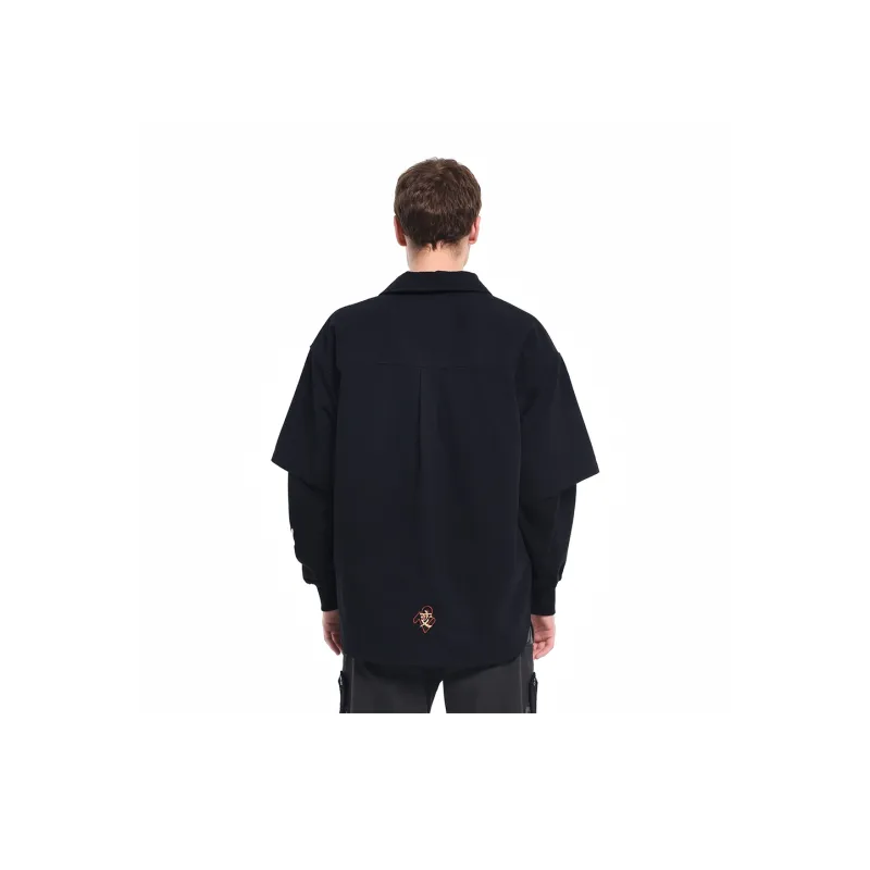 WOOKONG Shirts Men Black-2