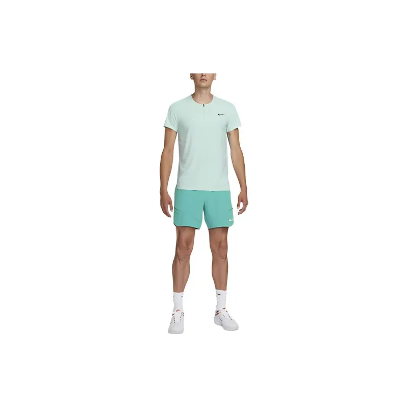Nike T Shirts Men Ice Emerald Blue-2