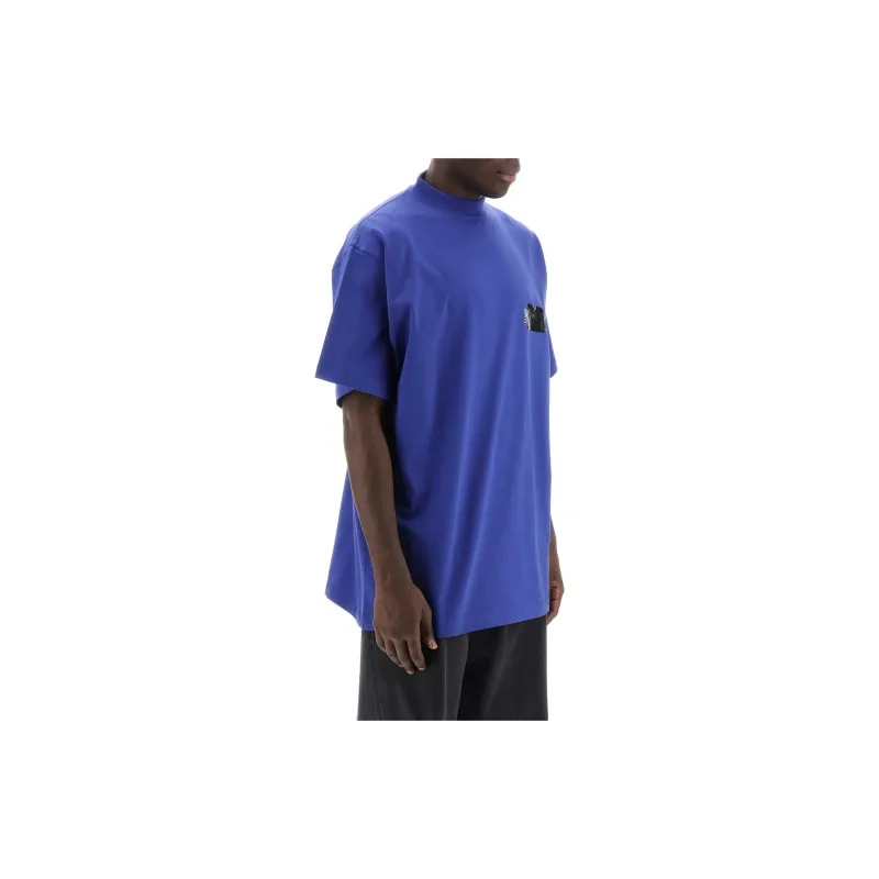 Balenciaga Logo Printed Oversized Fit T Shirt-1