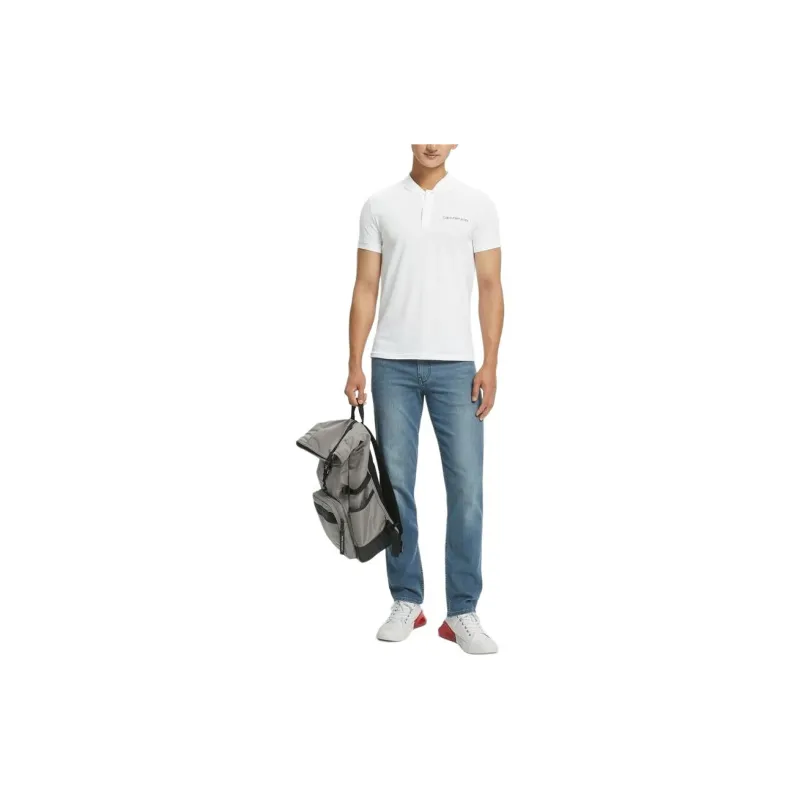CALVIN KLEIN Polo Shirt Men's White-1