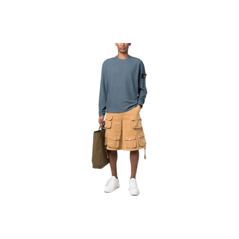 STONE ISLAND Sweater Men's Gray Blue-1