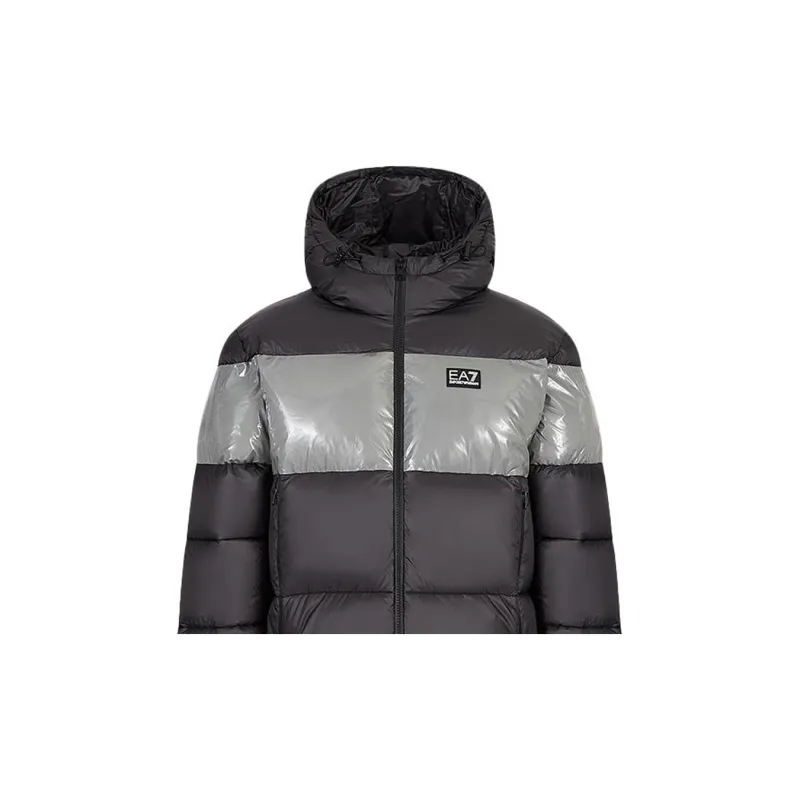 EMPORIO ARMANI EA7 FW22 Puffer Jacket Men's Black-4