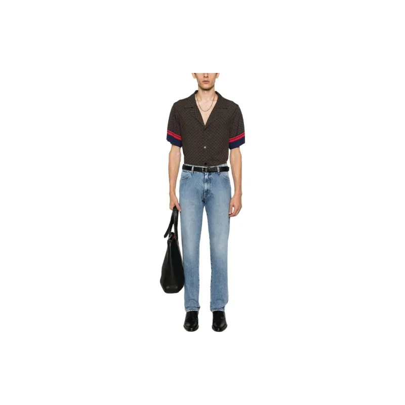 BALLY Logo Patch Straight-Leg Jeans-1
