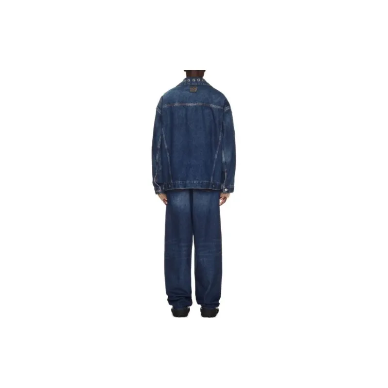 OFF WHITE Eyelet embellishment Denim Jacket-2
