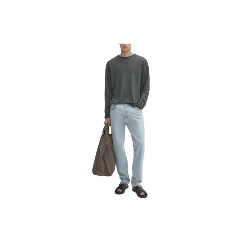 Massimo Dutti Knitwear Men's Gray Green-2