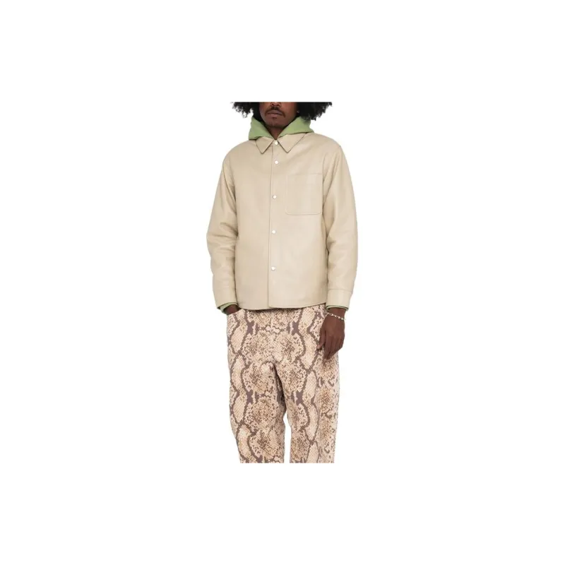 Stussy Leather Overshirt-2