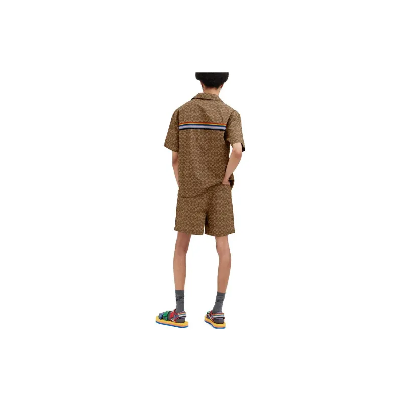 COACH Casual Shorts Men's Brown-1