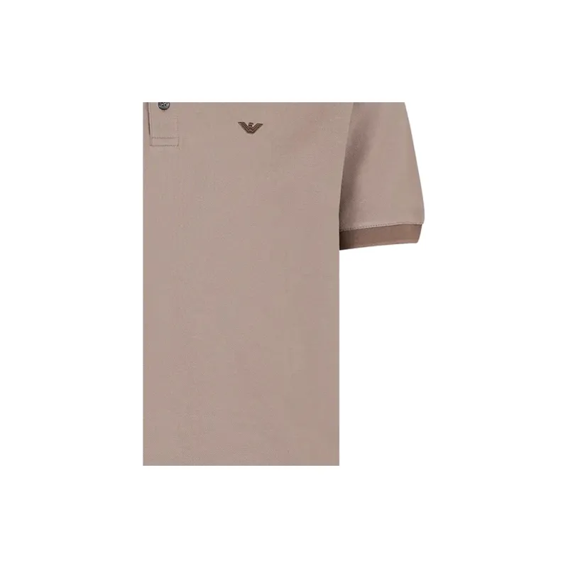 EMPORIO ARMANI SS24 Polo Shirt Men's Light Brown-4