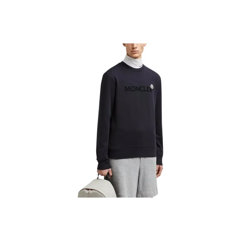 Moncler Logo Patch Crewneck Sweatshirt-4