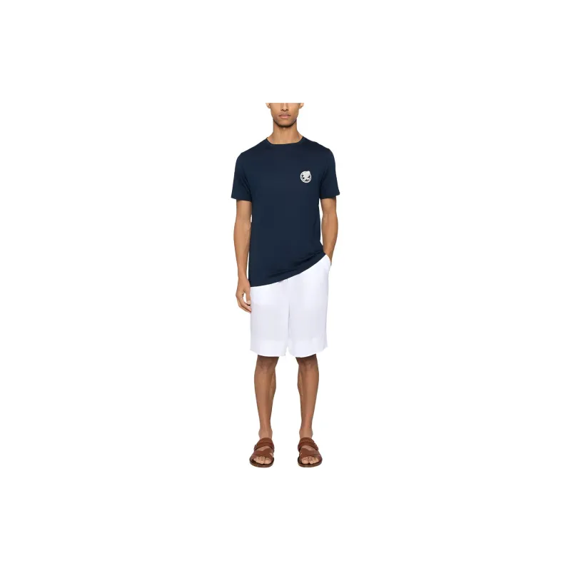 KITON Linen Deck Shorts-1