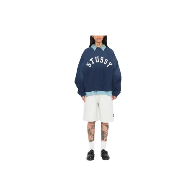 Stussy Sun Faded Oversized Crew-8