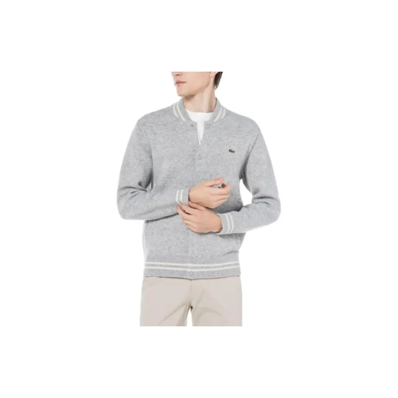 LACOSTE Jackets Coats Men's Gray-4