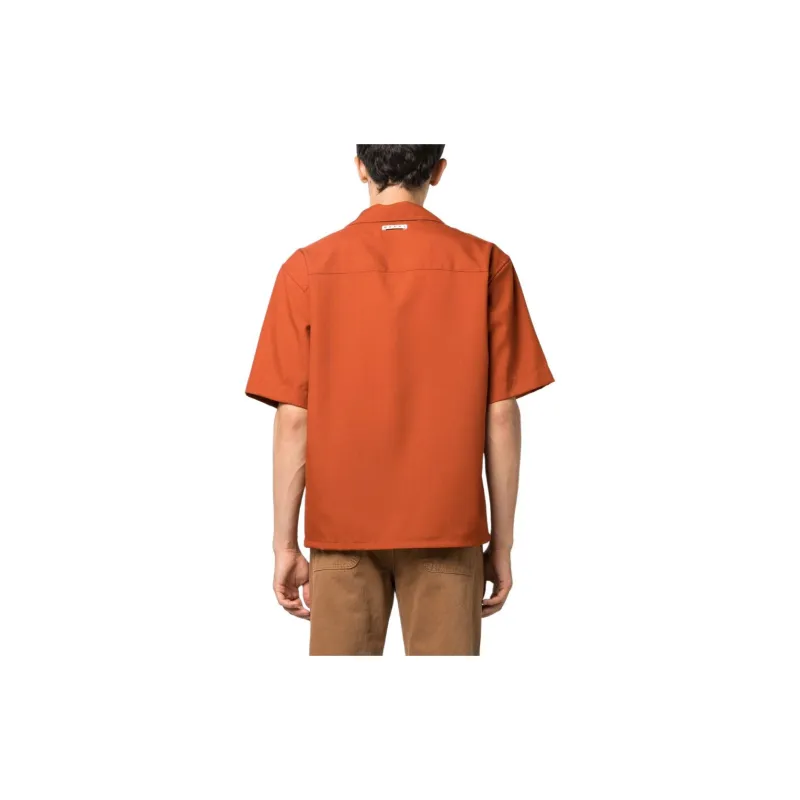 MARNI Shirts Men Orange Red-2