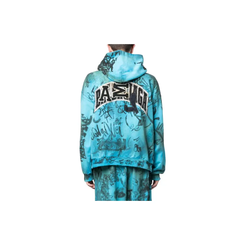 Balenciaga SS23 Sweatshirt Regular Fit Men's Blue-3