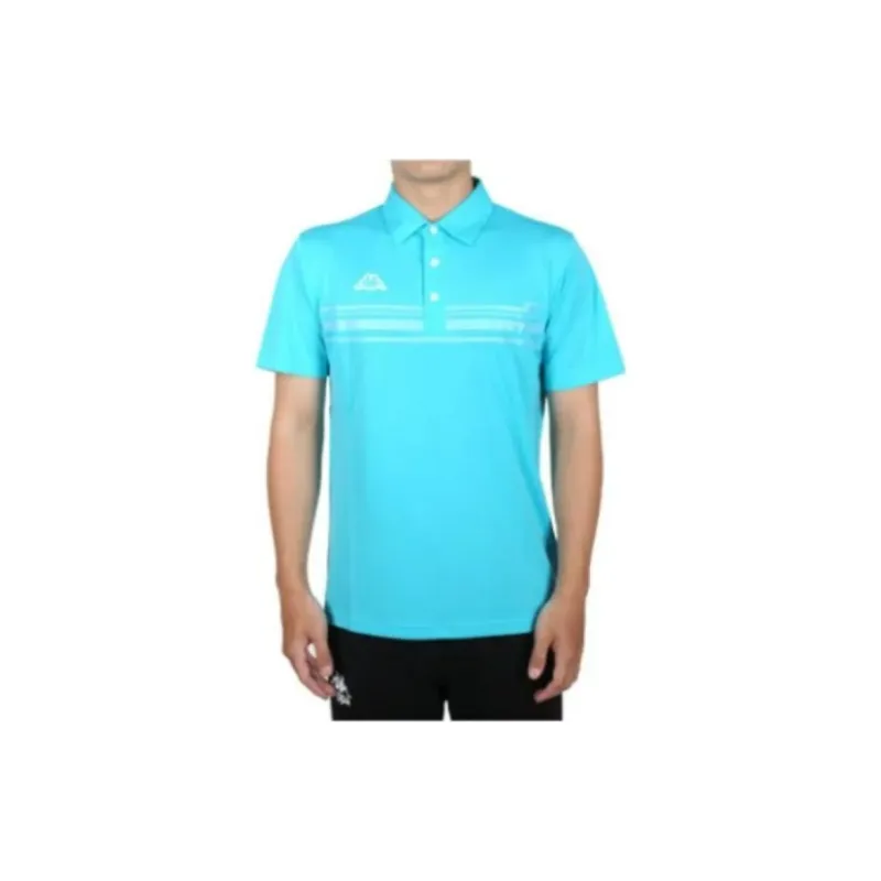 Kappa Polo Shirt Unisex The Lake Is Blue And White-1