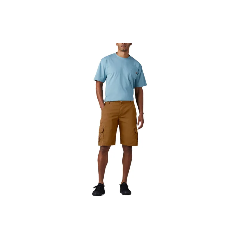 Dickies Flex Relaxed Fit Duck Cargo Shorts 11' Casual Shorts Men's Brown-3