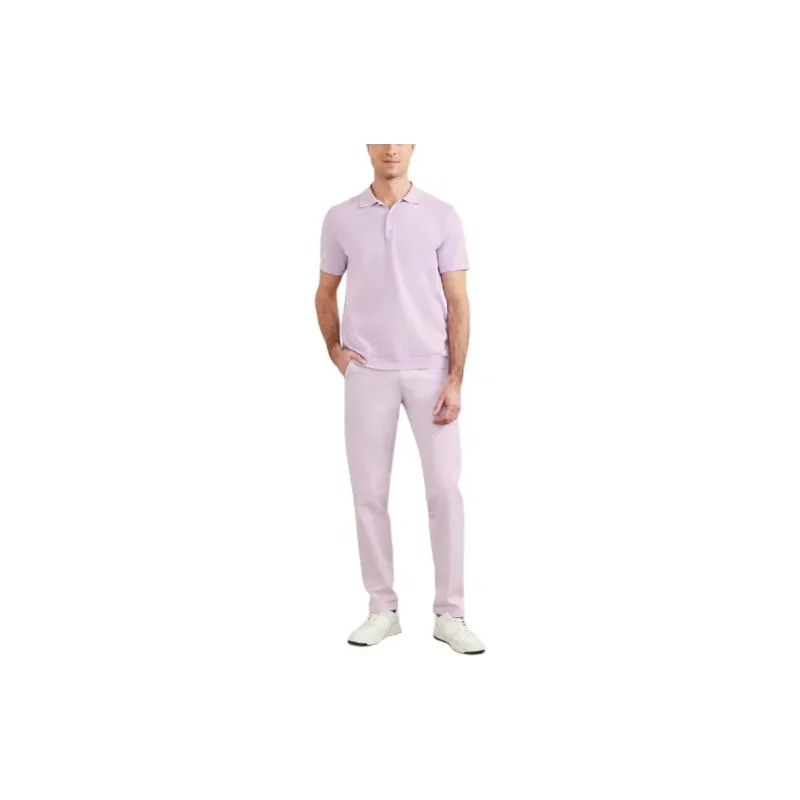 GUESS Formal Performance Sweater Polo Polo Shirt Men's Lilac-1